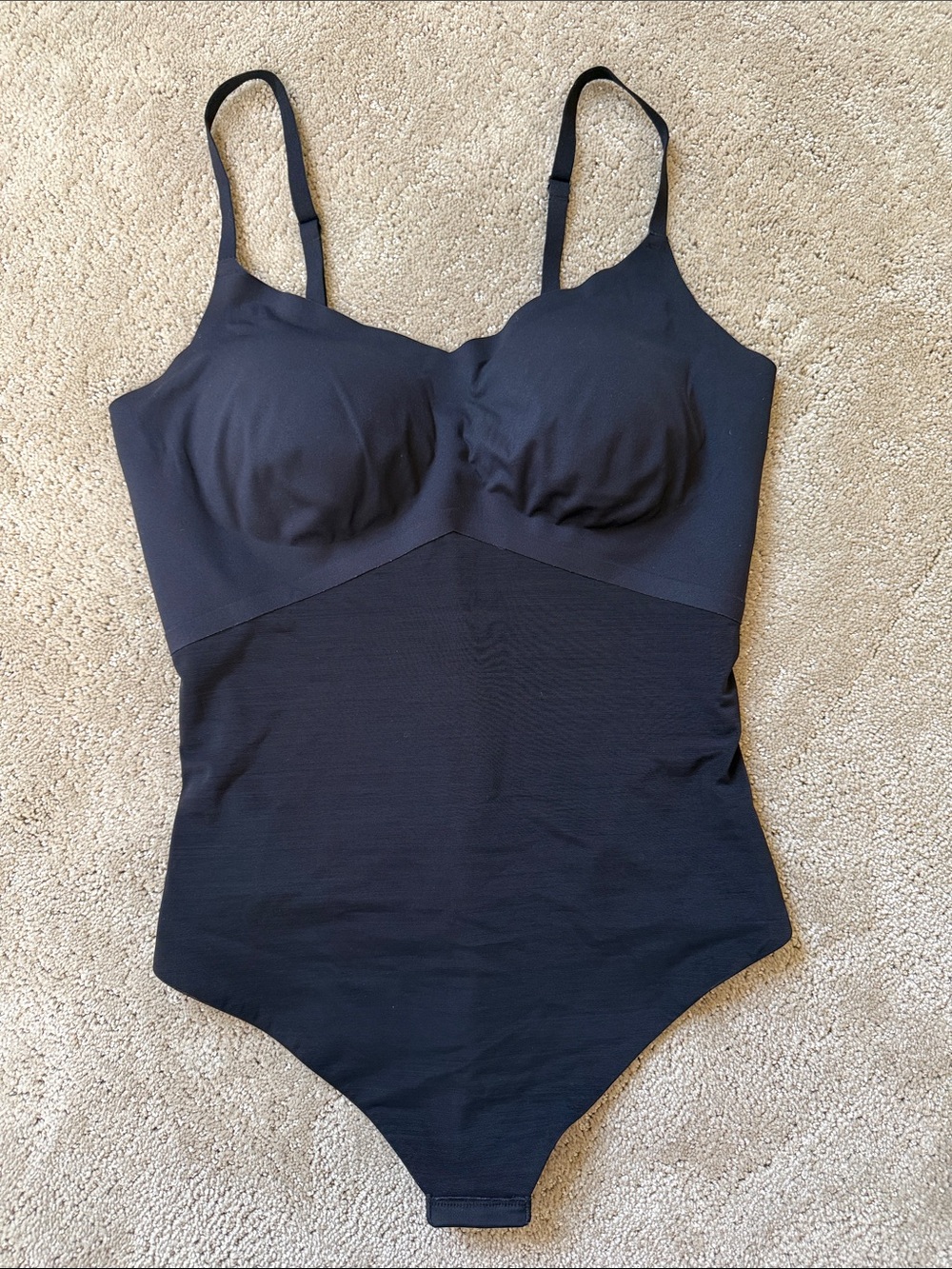 Honeylove Black Sculpting Shapewear Bodysuit with Built-In Bra